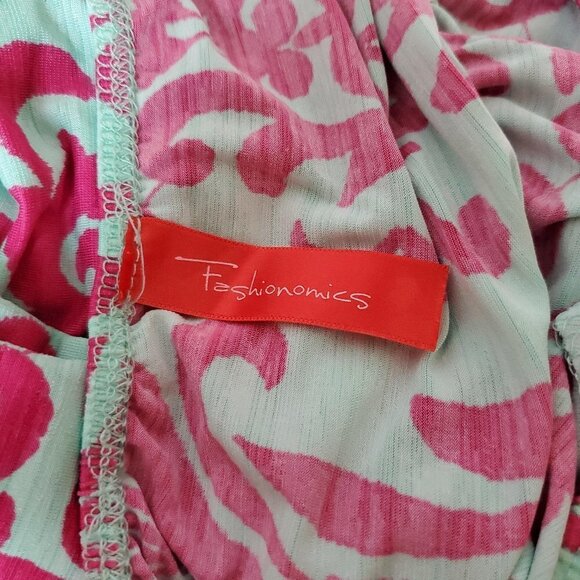 💥188 Fashionomics Strapless Pastel Green And Pink Maxi Dress - Picture 3 of 7